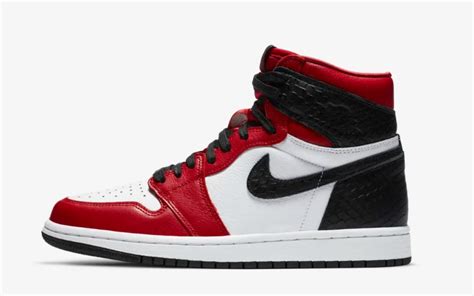 nike jordan 1 dames rood zwart wit